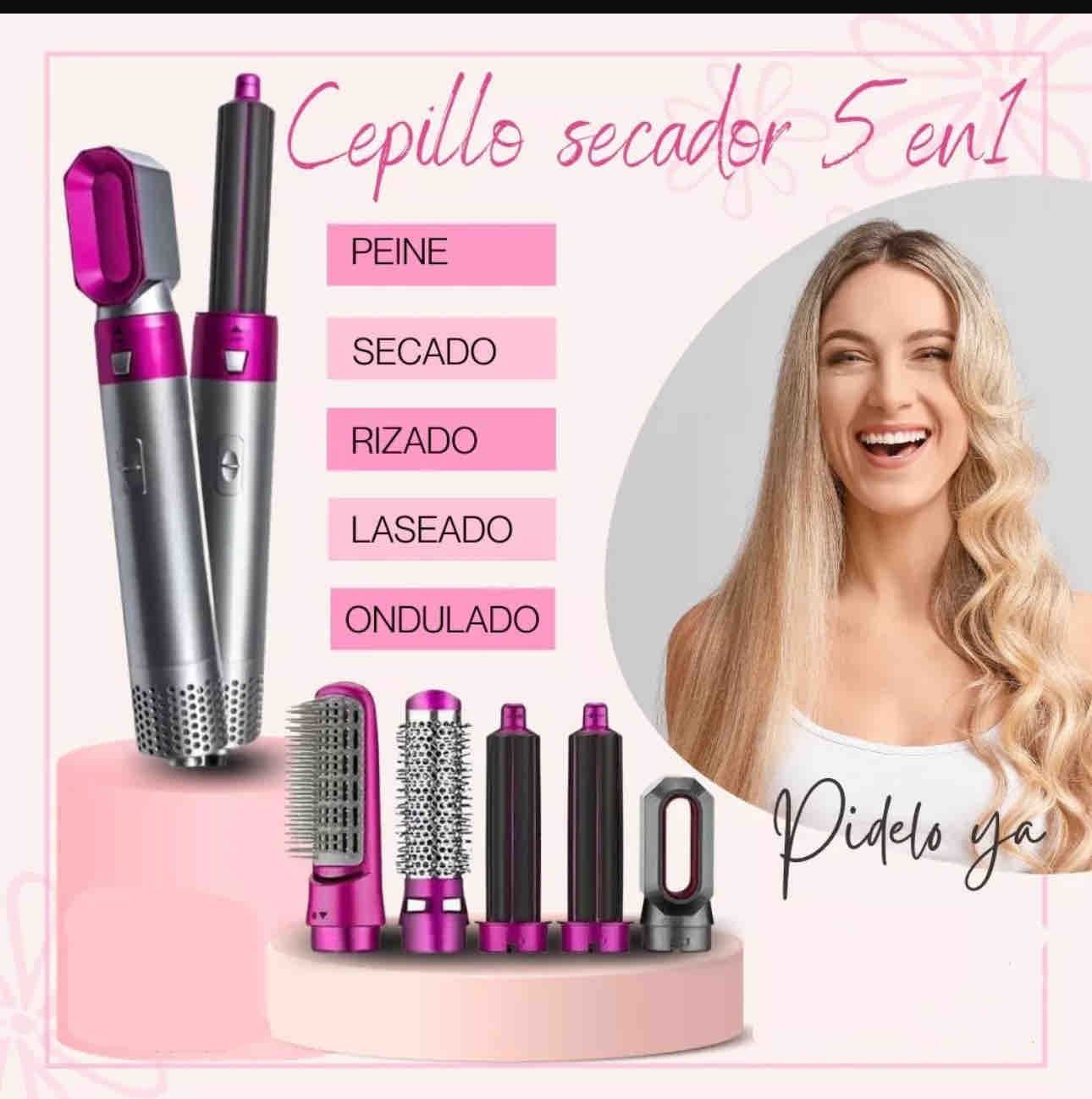 Cepillo Secador Alisador 5 En 1